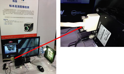 闊╁浗Vieworks鐩告満榪炴帴鍐茬數(shù)綰跨殑CameraLink鐢電紗