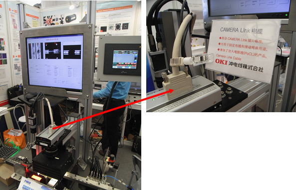涓嶯ED鐨凩ine Scan Camera鐩歌繛鎺ュ睍紺虹殑OKI CAMERA Link 鐢電紗